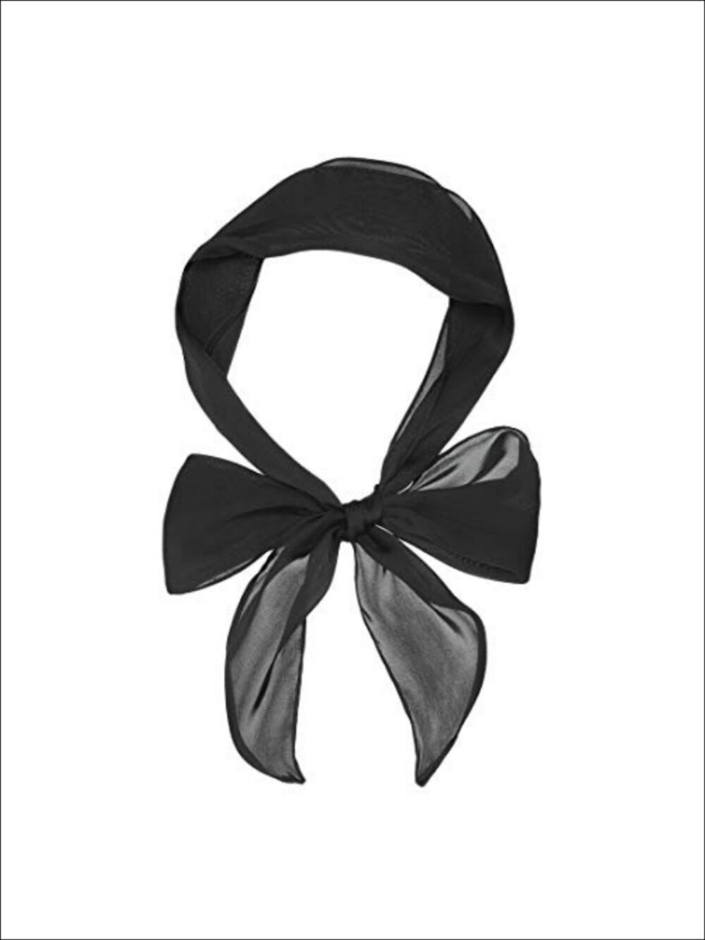 Skinny Polyester Scarf Long Neckerchief Hair Band Lightweight All-Season